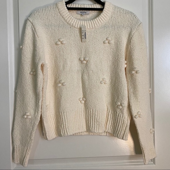 Madewell Dotted Bobble Pullover Sweater - Picture 3 of 8